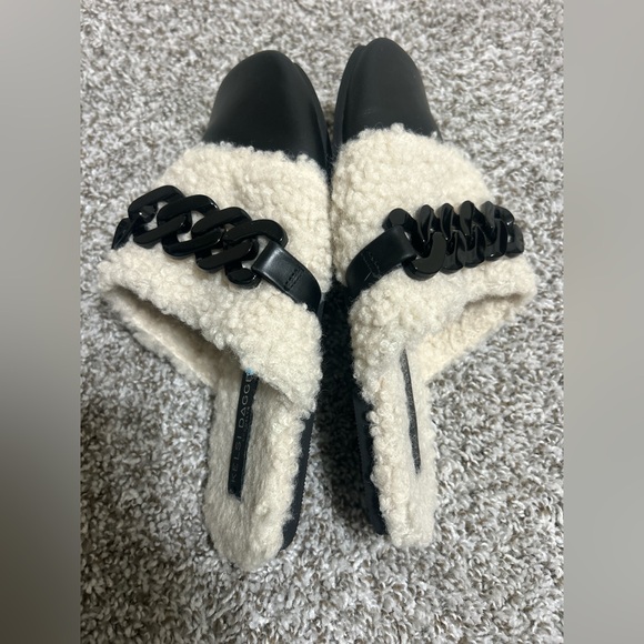 Anthropologie Kelsi Dagger Brooklyn Mules FauxFur Lined Shoes Size 8 - Picture 4 of 7